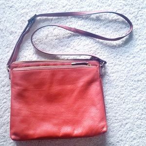 Brown Crossbody Leather Purse